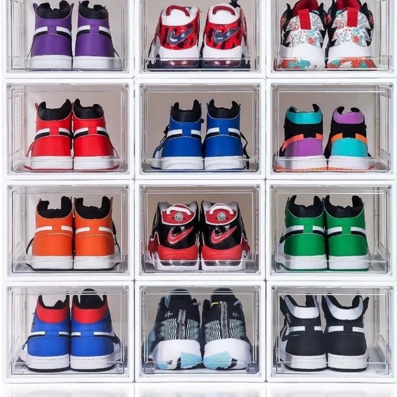 Clear, Black, White, -Acrylic Stackable Shoe Organizers - For the shoe Lovers💕 - Picture 2 of 4